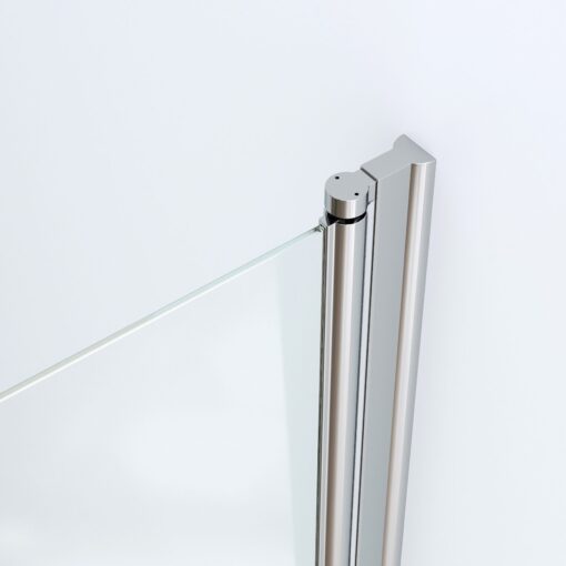 Douche draaideur verchroomde profielen (muurprofiel)