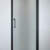 Douche Draaideur matzwarte profielen (productfoto)