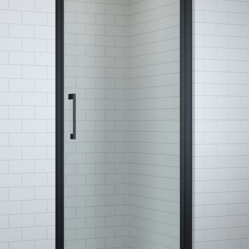 Douche Draaideur matzwarte profielen (productfoto)