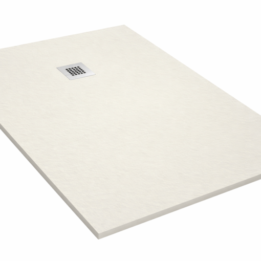 Douchebak Composiet Rechthoek Beige - 90x120 cm - Hoogte 3 cm - Antislip - Incl. Sifon